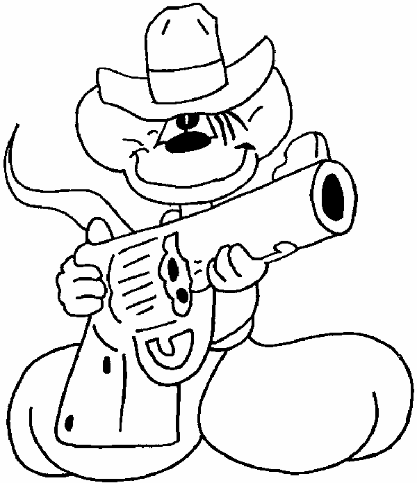 coloriage diddl-cowboy