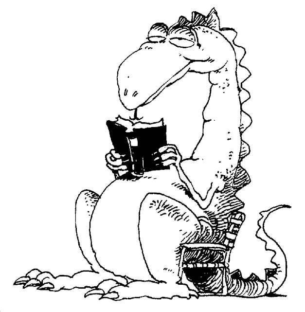 coloriage Dragons-lecture