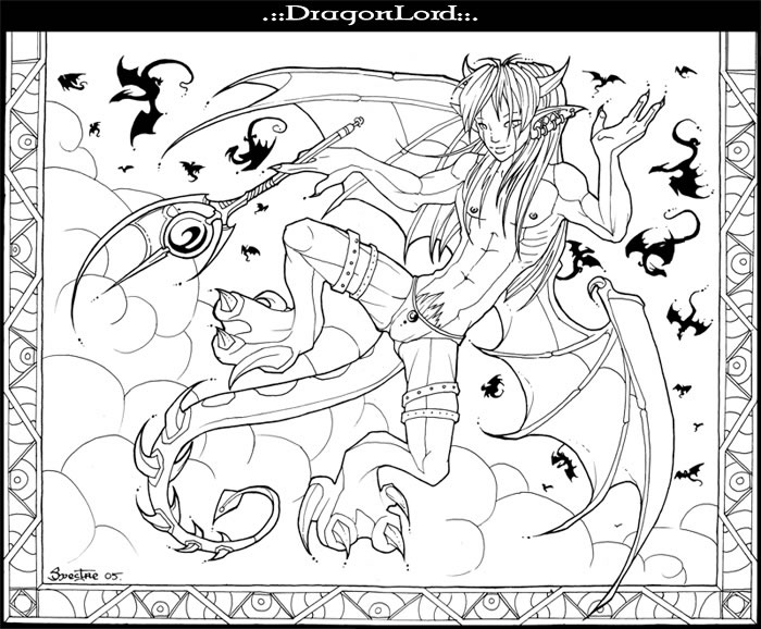 coloriage dragonlord